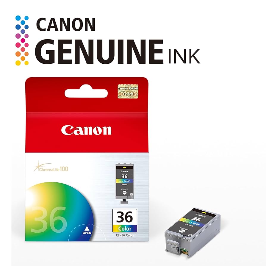 Amazon.com: Canon CLI-36 Genuine Color Ink Tank, Compatible