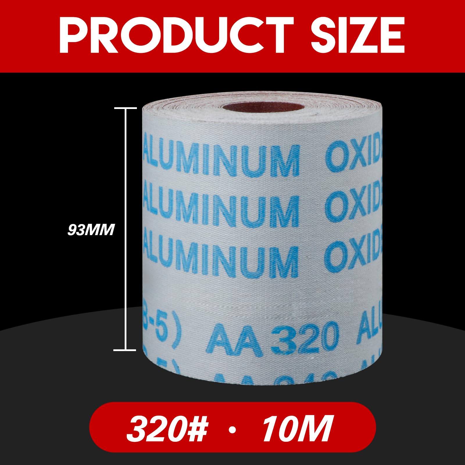 Rotolo Carta Vetrata A Rete P320 - 70mm X 10m - Per Legno, Metallo, Pareti - Levigatura Manuale O Meccanica - Foto 6