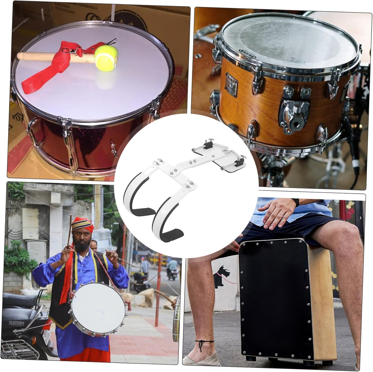 Aluminum Alloy Snare Drum Harness Comfortable Shoulder Strap for Marching Drum Easy to Assemble for Bands