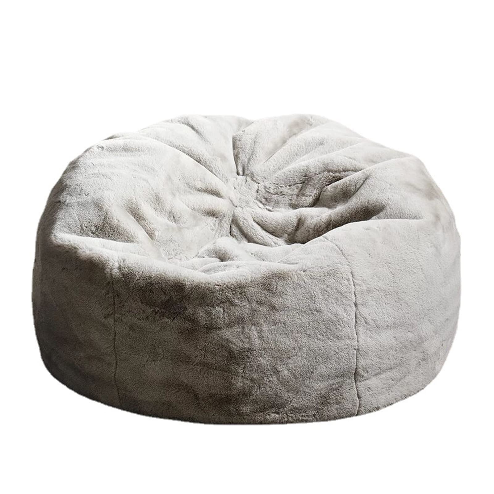 Housse de sac de haricots grande taille grise pour canapé salon et chambre