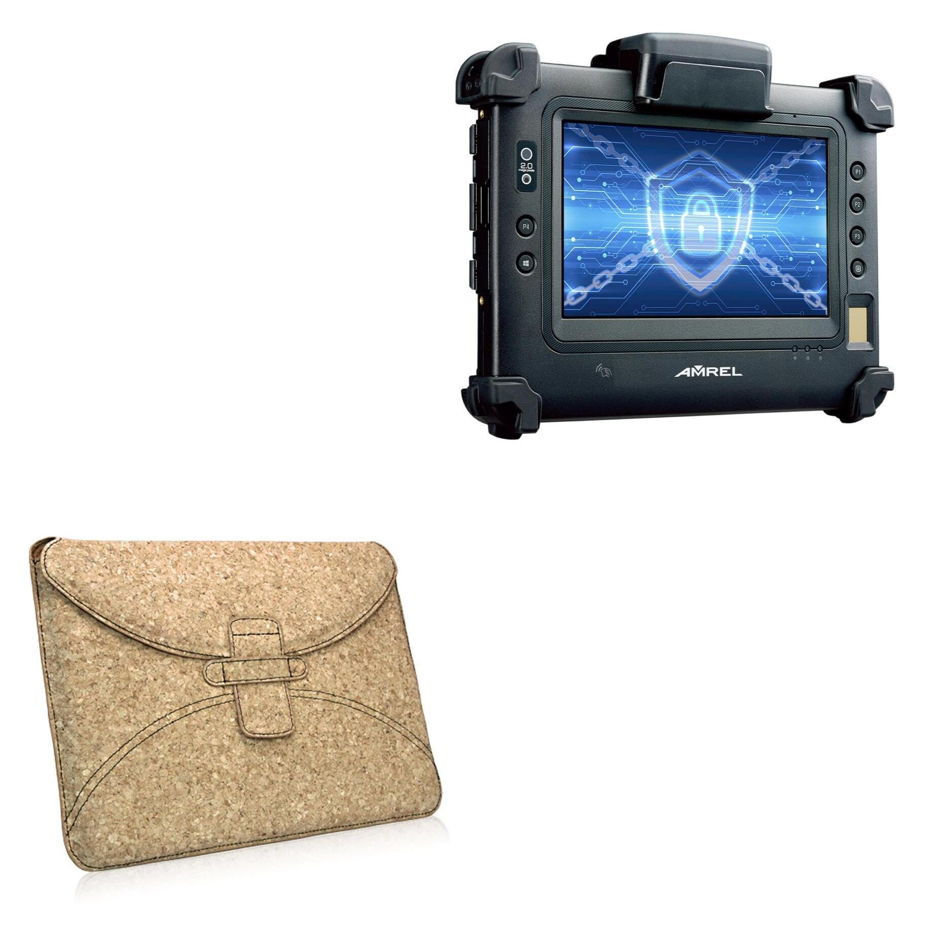 BoxWave Case Compatible with Amrel Bioptix PM3B - Quorky Pouch, Durable, Lightweight Cork Envelope Sleeve Cover