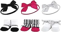 Vista 23 de Hudson Baby Conjunto de regalo de diadema y calcetines para niña