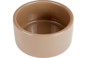Kaytee Stoneware Ceramic Heavy Bowl for Hamsters, 5-Inch, Brown