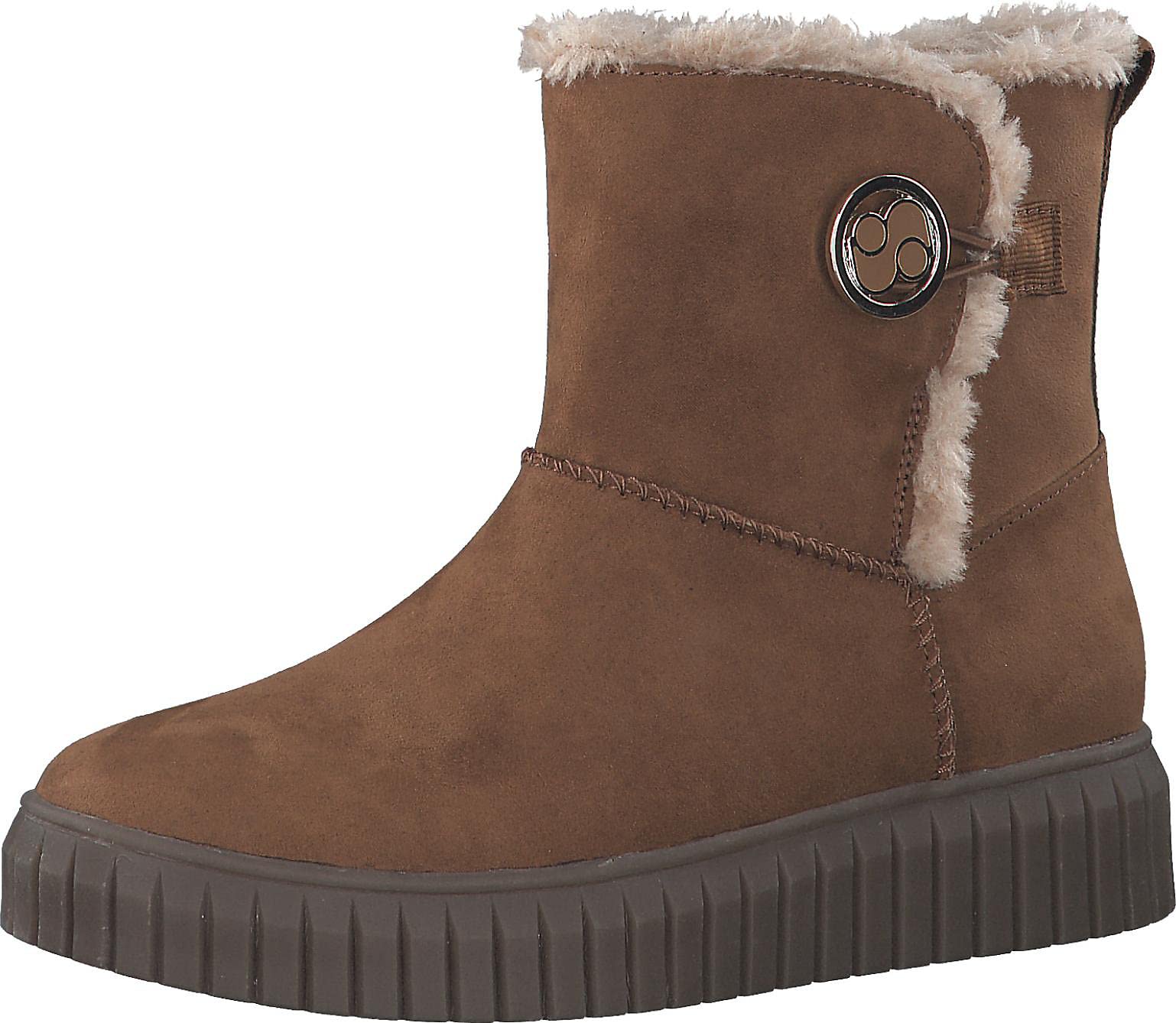 s.Oliver Women's 5-26418-41 Snow Boot, Cognac, 5 UK