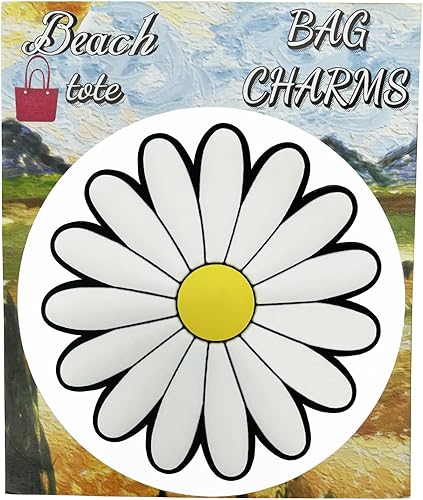 Miniatura 6 de Dijes decorativos para bolsas Bogg, accesorios para bolsas, MOMLIFE para bolsa de playa, accesorios de goma para bolsa de playa (margarita)