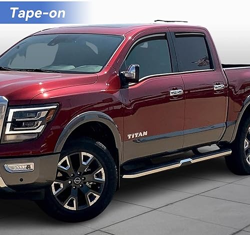 Vista 463 de Viseras de ventana in-Channel, protectores contra la lluvia para 2011-2023 Dodge Charger, visores de ventilación de ventana con deflectores