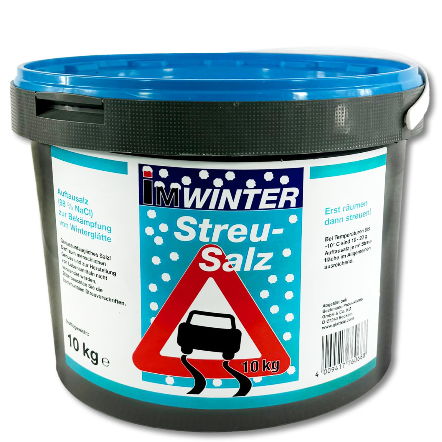 En invierno, 10 kg de sal de deshielo para descongelar, nieve, hielo, servicio de limpieza
