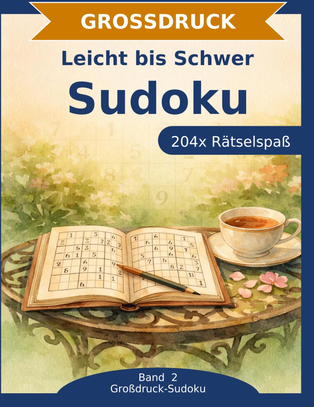 Sudoku Rätselbuch in Großdruck: Leicht bis Schwer: 204 Sudoku in Großdruck | Drei Schwierigkeitsstufen | Denksport für jede Stimmung | Von entspannt bis knifflig (Großdruck-Sudoku)