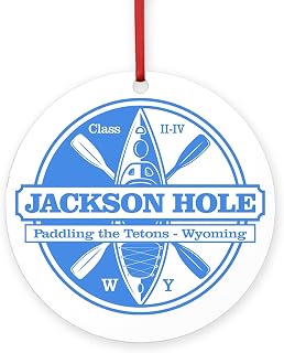 CafePress Jackson Hole (K3) Round 4" MDF Holiday Ornament