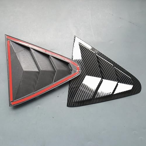 Miniatura 4 de ZiWen 2 rejillas de ventana de cuarto de estilo deportivo para Subaru Crosstrek Impreza 2024 2025 (impresión de fibra de carbono)