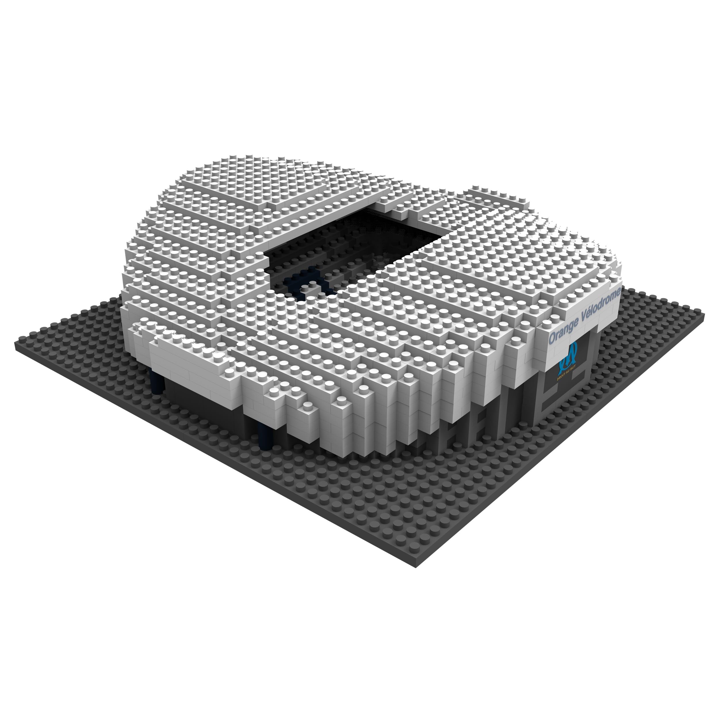 FOCO Officially Licensed Olympique de Marseille Orange Velodrome BRXLZ Mini Stadium 3D Bricks Construction Toy Model - Image 4