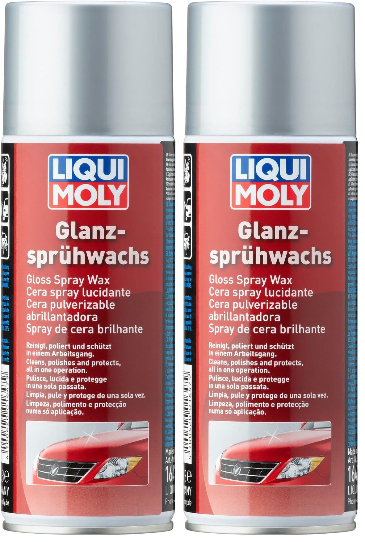 Liqui Moly Cera pulverizable abrillantadora, 400 ml, Compación, Barniz, SKU 1647 (Paquete de 2) en oferta en Amazon