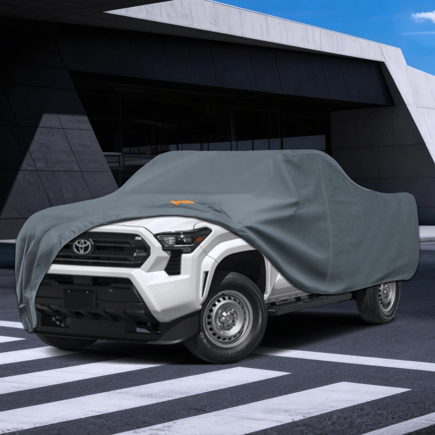 Waterproof Heavy Duty Car Cover Custom Fit Tacoma Xtra/Access/Double SB Bed(1995-2026), Outdoor Covers with Cotton Liner and Breathable Ventilation Mesh, Full Exterior Cover Sun Rain UV Protection.