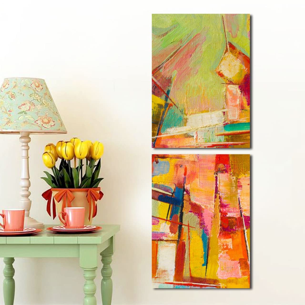 PAPER PLANE DESIGN Multiple Frame Wall Art Digital Painting Multicolour