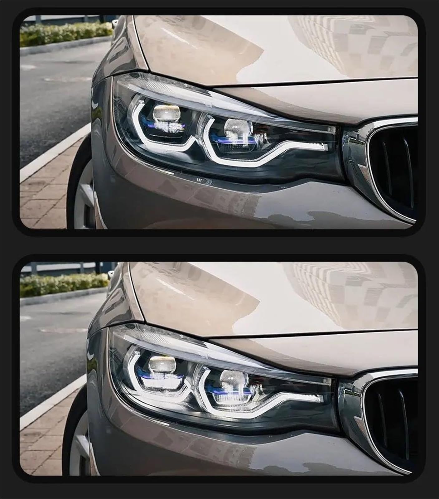 Fari dell'auto Faro anteriore per BMW Serie 3 GT F34 2013-2019, proiettore DRL, fari anteriori, indicatori di direzione
