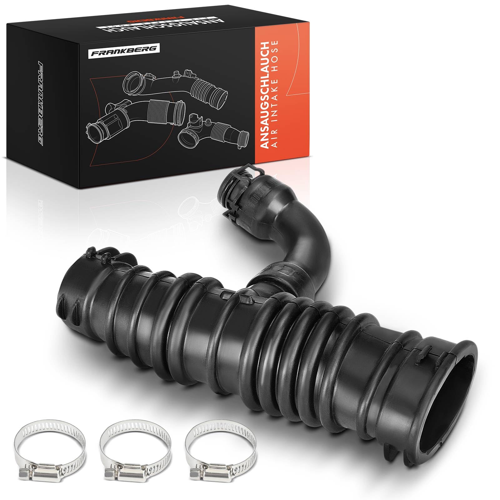 Frankberg Tubo di Aspirazione Aria per Auto Diesel Compatibile con Focus C-Max DM2 Focus II Turnier DA DS FFS Focus II DA DP HCP Replace# 1336611,1324908
