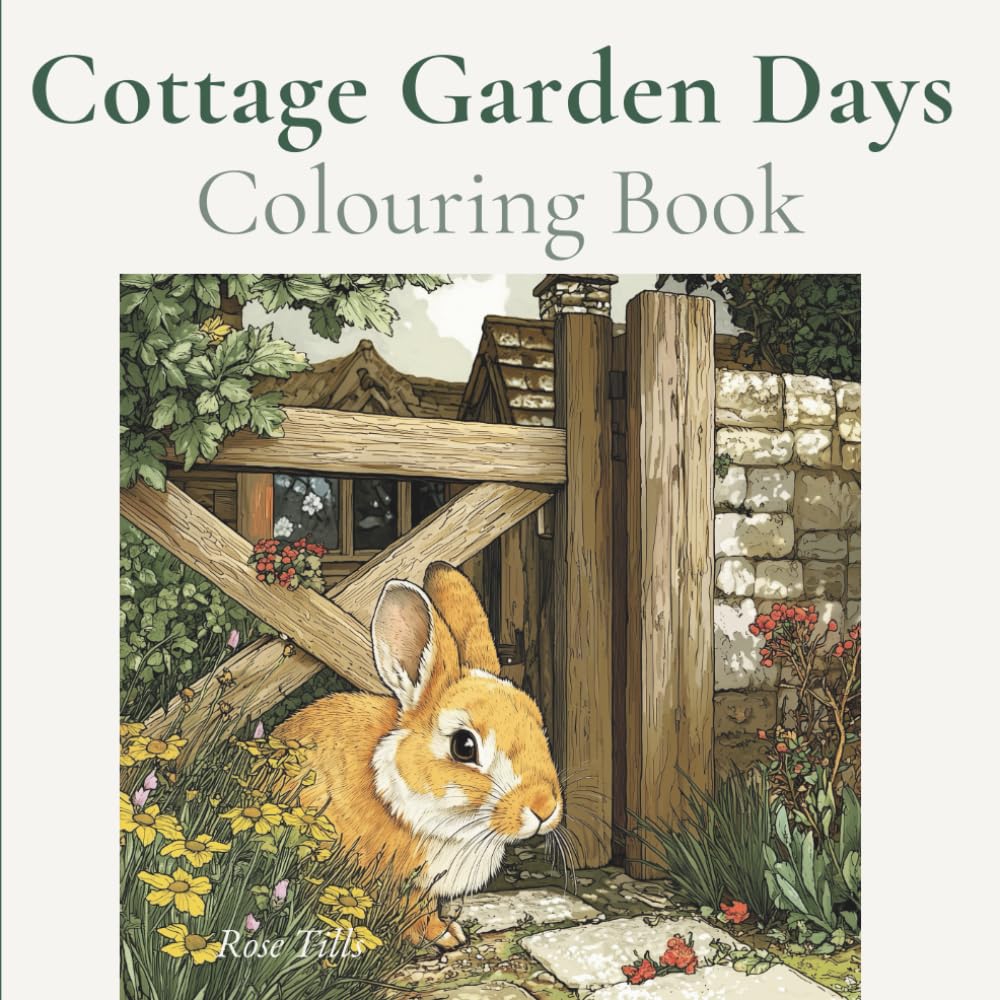 Cottage Garden Days Colouring Book: Enchanting Cottagecore Cottages and Garden Scenes to Colour and Unwind (Cottage Core Colouring Book Series)