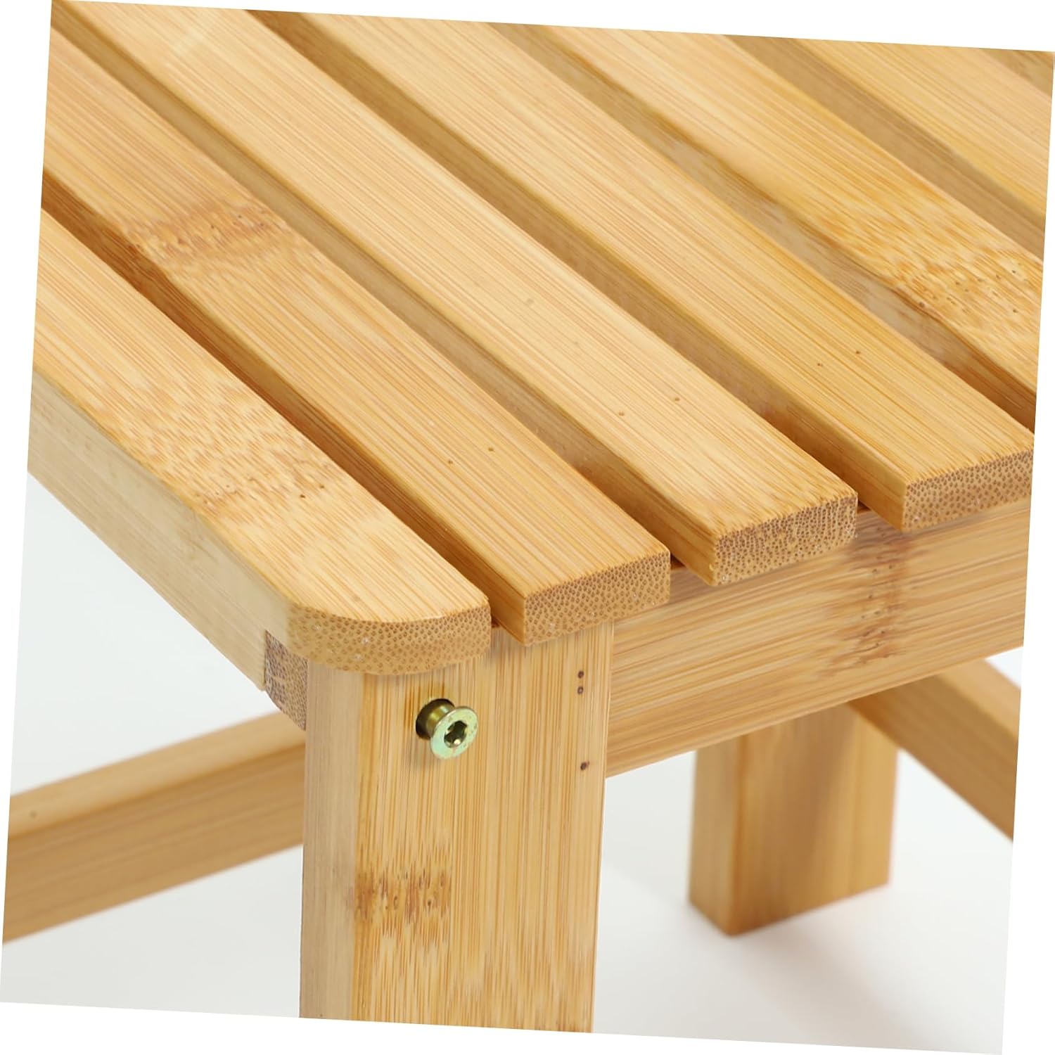 Ciieeo Small Stool for Living Room Boy Girl Bench Bamboo Stool Non-Slip Design