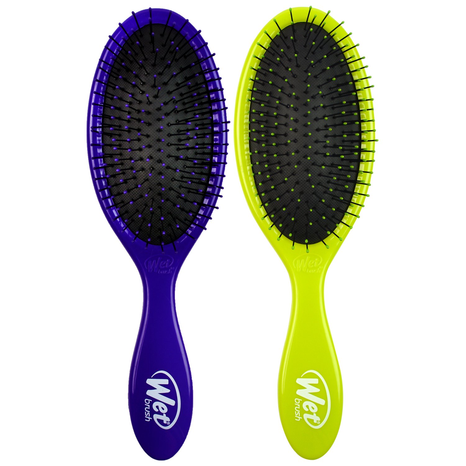 Wet Brush Original Detangler Hair Brush - Health and Peace (Pack of 2) - Exclusive Ultra-soft IntelliFlex Bristles - Glide Through Tangles With Ease For All Hair Types - Women, Men, Wet And Dry Hair