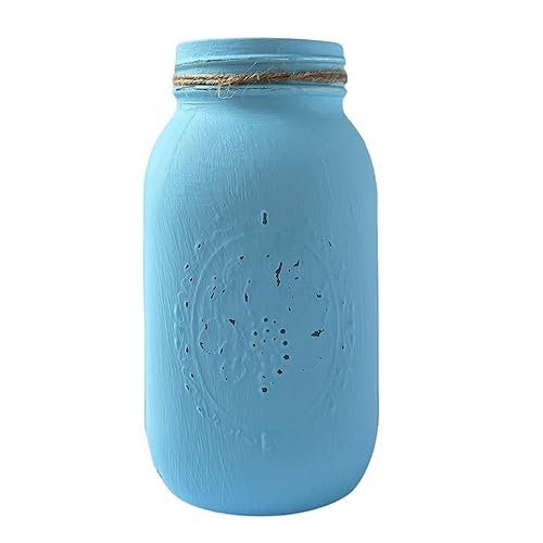Miniatura 4 de Mason Jar Centerpieces Blue, Mason Jar Centerpieces for Baby Shower Centerpieces for Tables Boy, Quart Mason Jars for Centerpieces, Mason Jars for