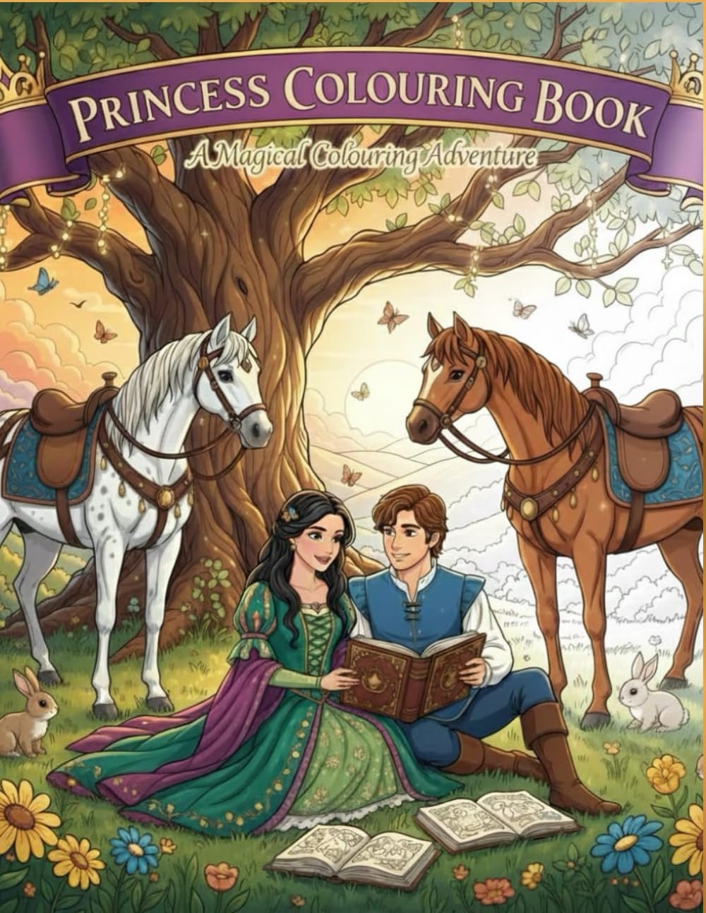 Princess Colouring Book: A Magical Colouring Adventure
