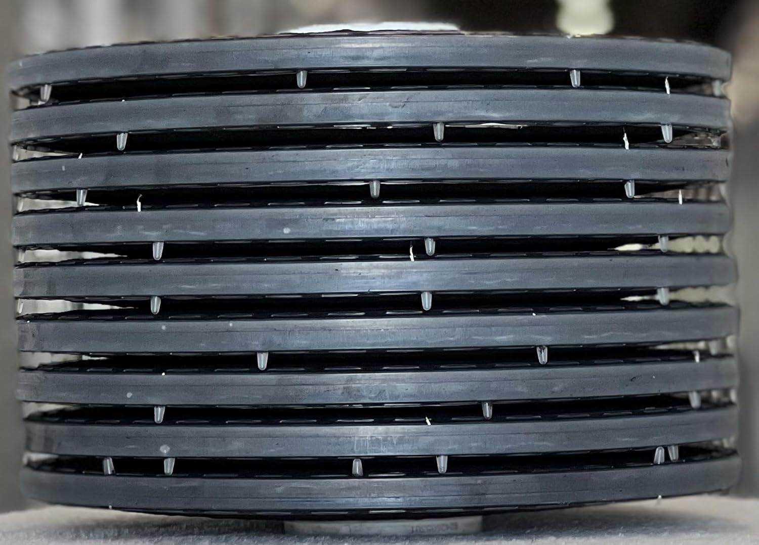 Lenticular Activated Carbon Filter Cartridge for Spirit, Oil Extraction, Color Remediation and Odor Removal (16" OD; EPDM O-Ring; 16 Cell, DOE with gaskets, 2-5μm (Micron))