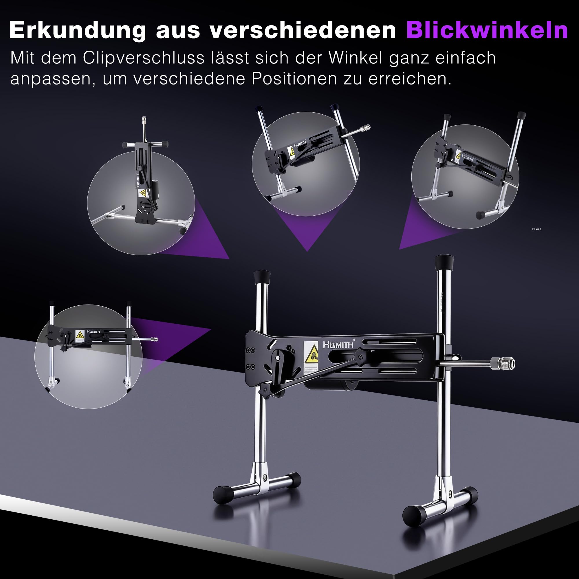 Hismith Premium 3.0 Pro, Sexmaschine mit Kliclok-System, intelligente, per App steuerbare Liebesmaschine für Paare