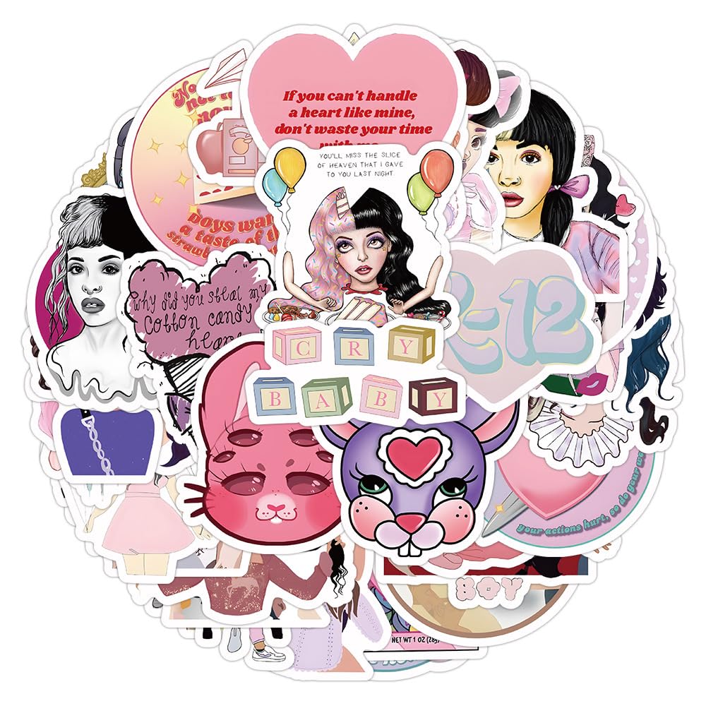 60Pcs Melanie Martinez Singer Graffiti Autocollants Pour Réfrigérateur Album Tél