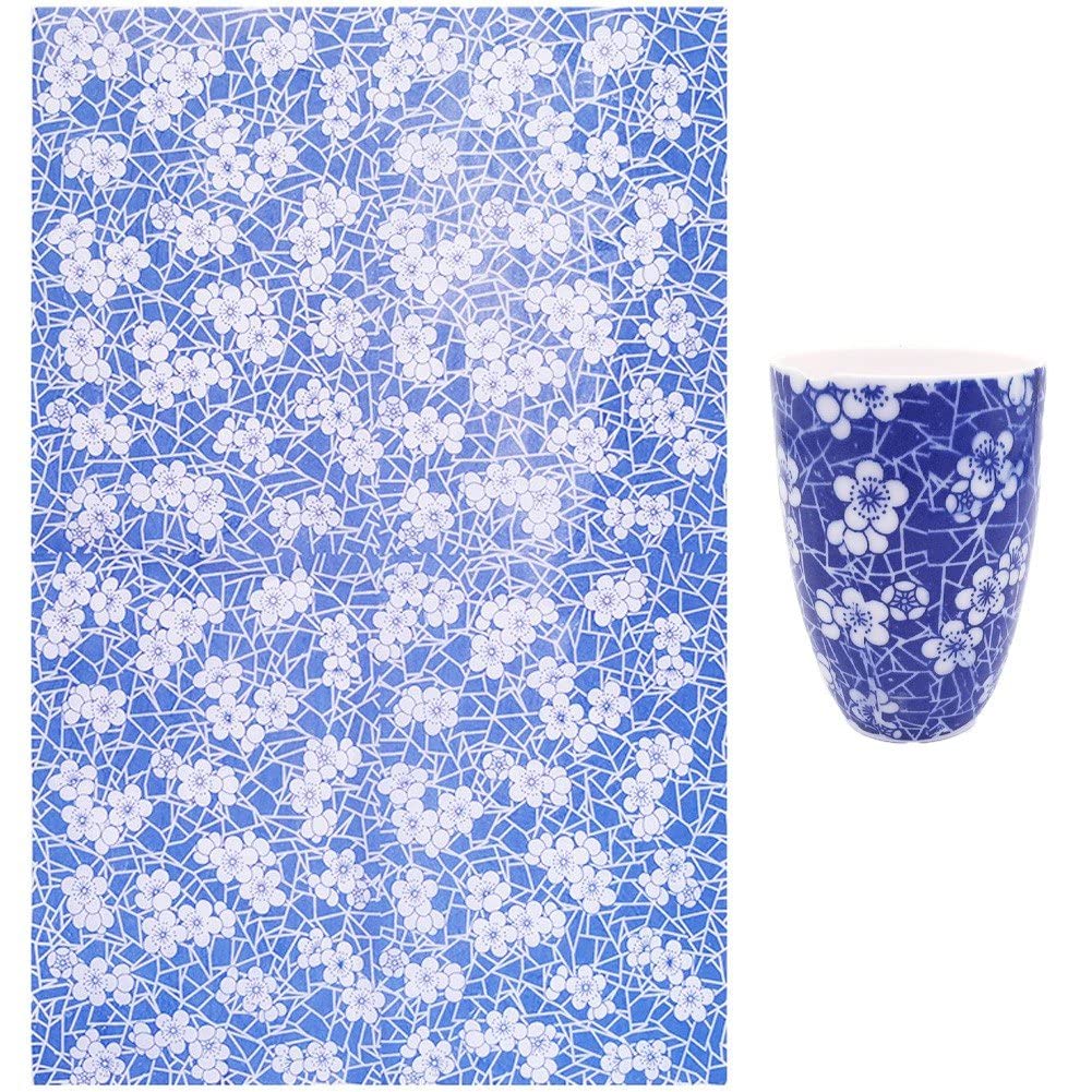 Haowul Style2 Ceramic Decal Underglaze Transfer Pottery Paper Underglaze Flower Paper Porcelain Decal Paper Waterslide Decal