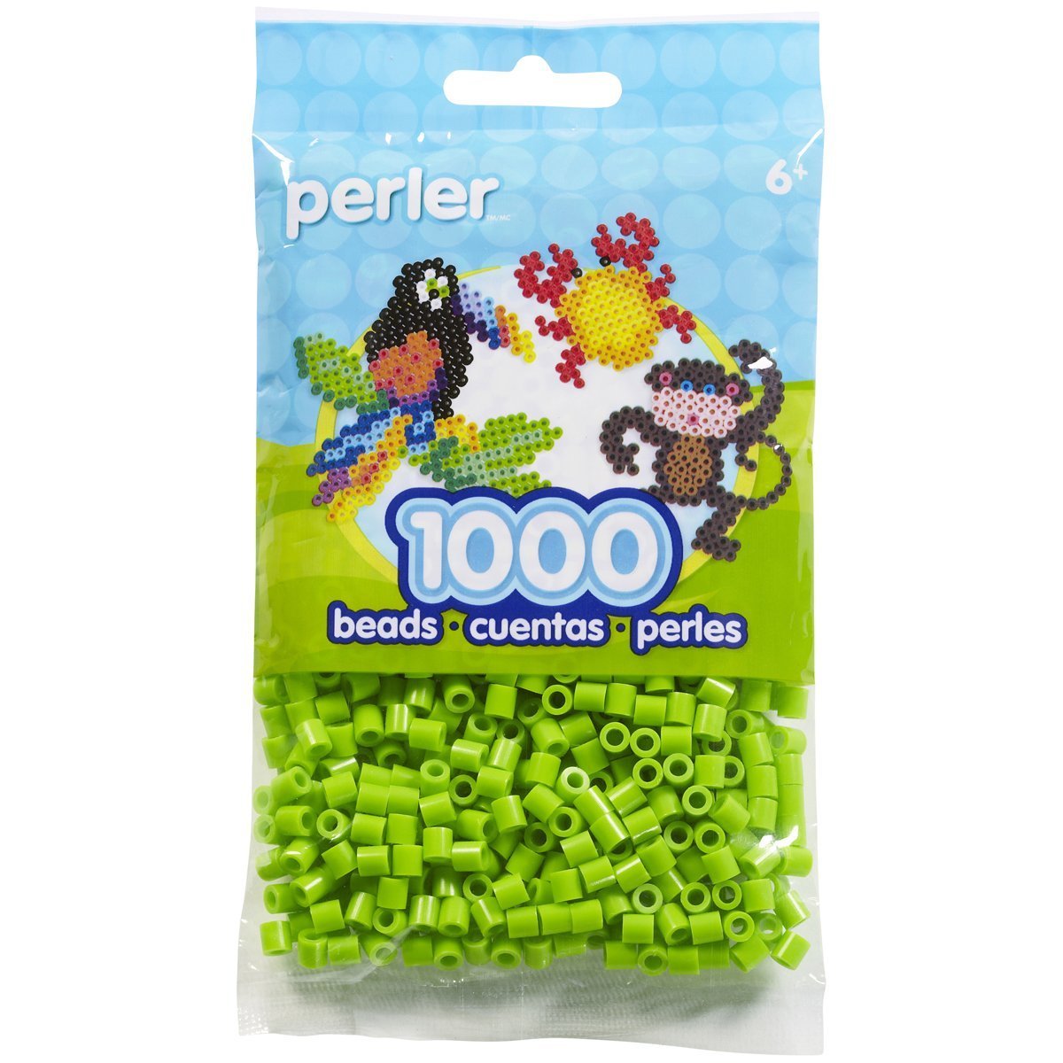 Bulk Buy: Perler Beads — 1,000 Count Kiwi Lime