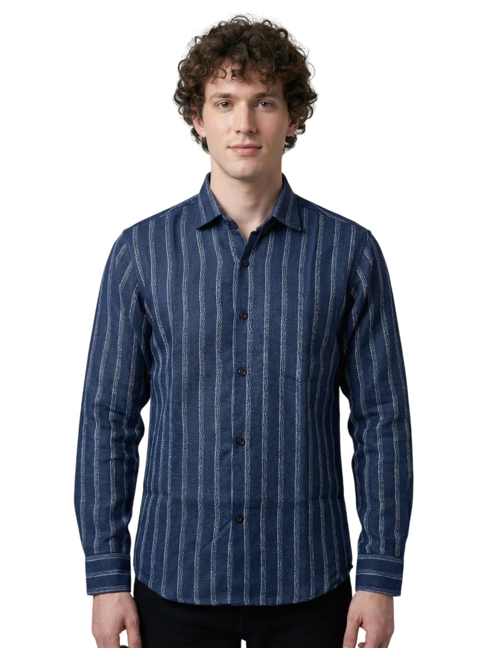 Desira Men's Cotton Linen Striped Full Sleeve Shirt (DR-ST-FS-001)-picture-11