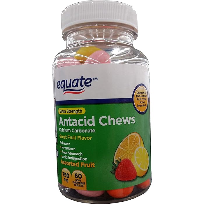 Buy Equate Extra Strength Antacid Chews, Calcium Carbonate 750mg 60ct