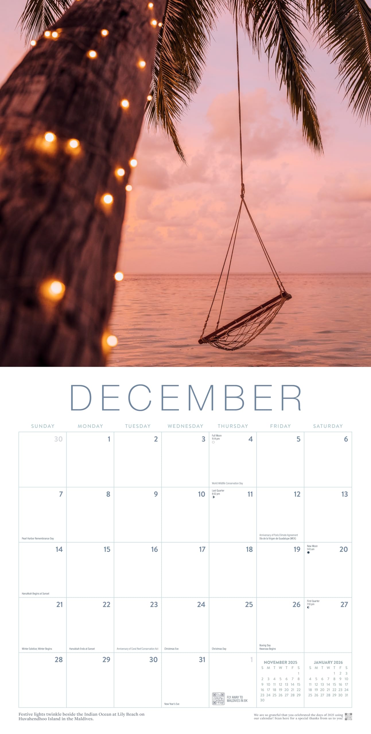 Ocean Theme Planner 2025 Beach Calendar Coastal Vibes - 12x24 Inch Wall ...