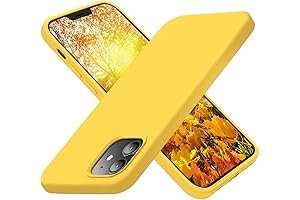 Cordking Shockproof Silicone Yellow iPhone 12 Case