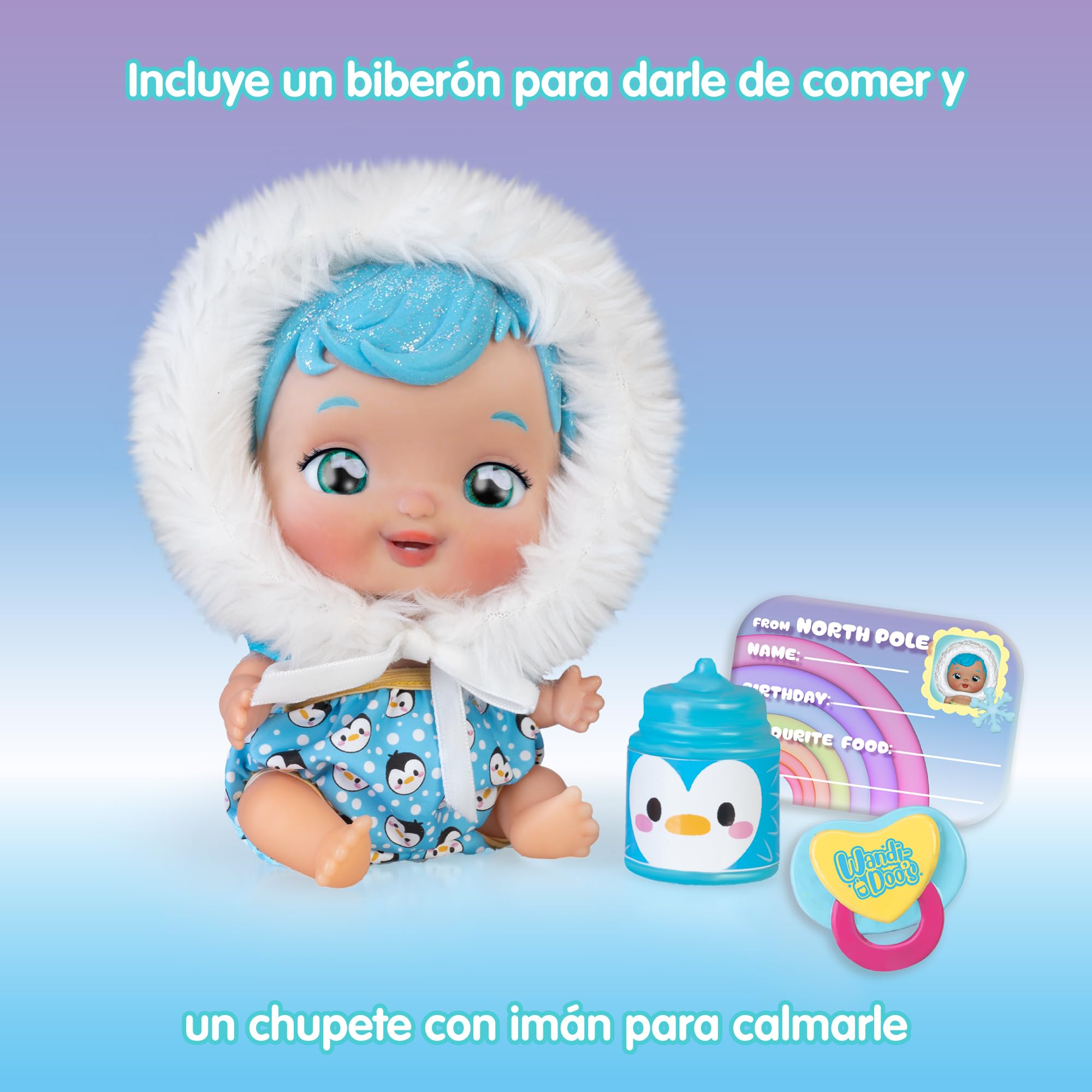 Wandi-Doo’s Asiatische Babypuppe – Spricht Babysprache, Mit Pandawindel, Flasche & Schnuller