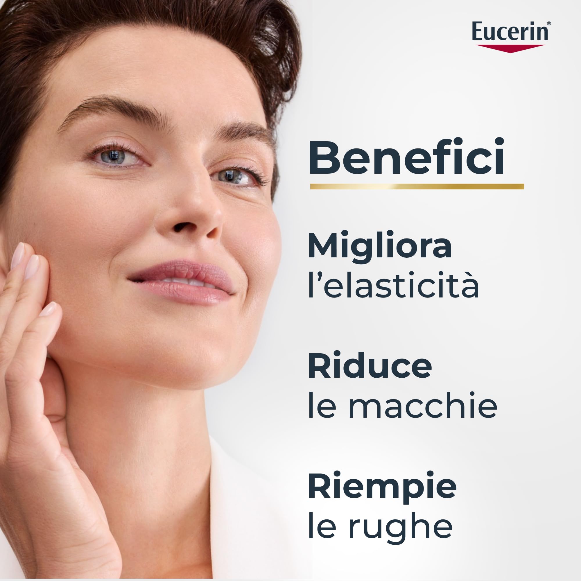 Eucerin Skincare Kit Routine Anti-Età Avanzata, Cofanetto regalo donna beauty antimacchie con Hyaluron-Filler+Elasticity Siero Viso 3D Serum 30ml, Mini Crema Giorno SPF30 20ml e Mini Crema Notte 20ml