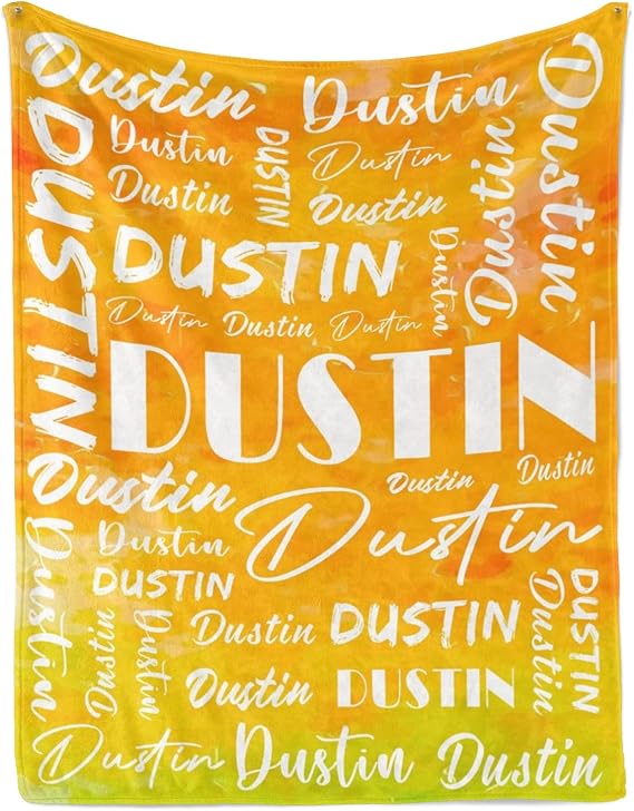 Name Blanket Personalized Name Blanket Customized Blanket with Name Text for Adult Kid Birthday Christmas Mothers Fathers Valentines Day Gift