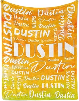 Name Blanket Personalized Name Blanket Customized Blanket with Name Text for Adult Kid Birthday Christmas Mothers Fathers Valentines Day Gift