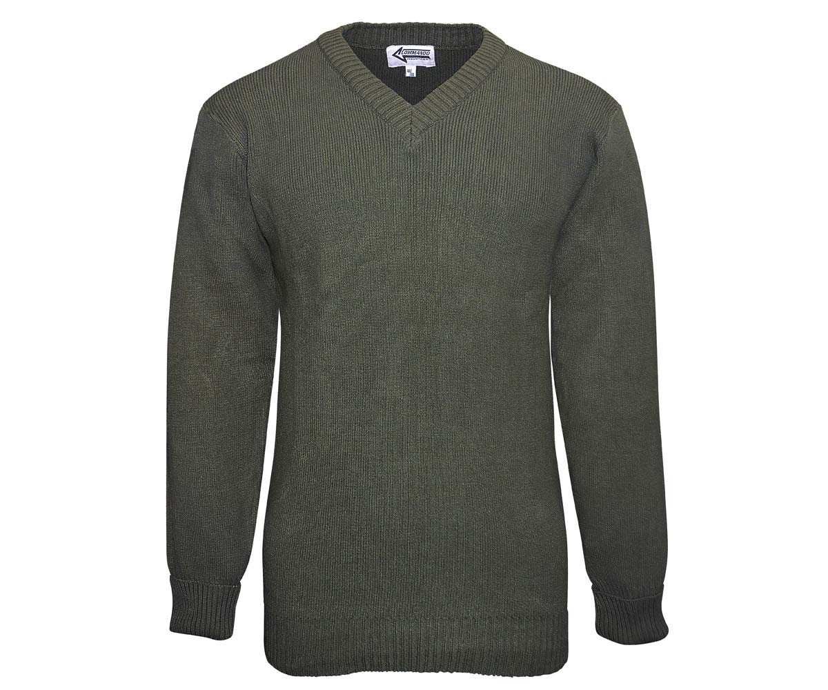 Commando Industries BW - Jersey para hombre verde oliva L