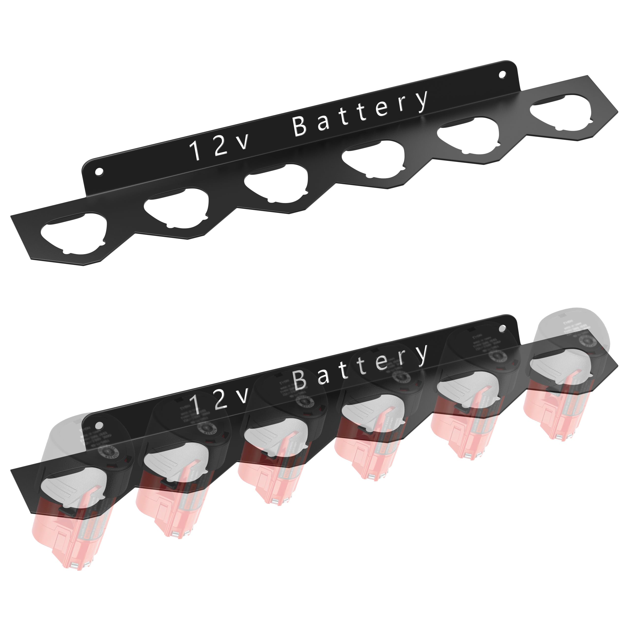 Metal Battery Holder for Milwaukee M12 12V Battery