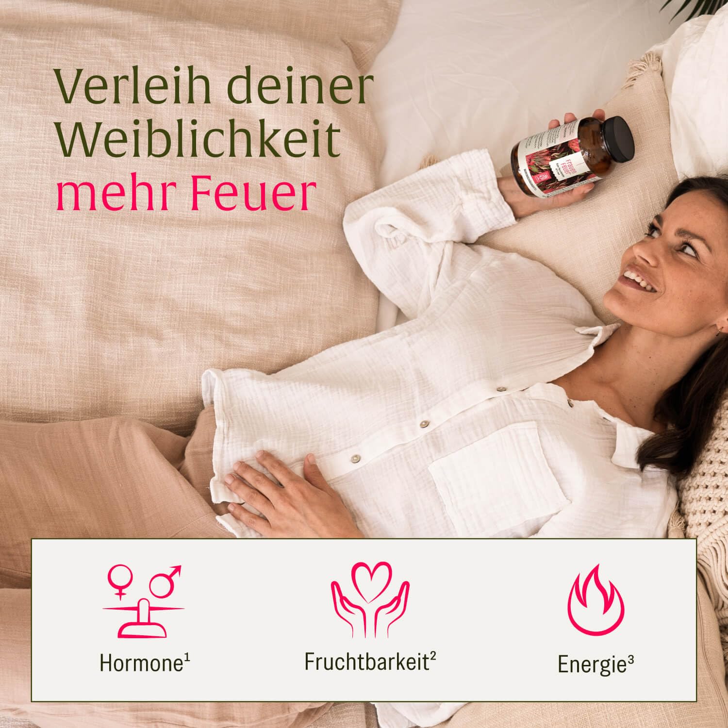 Maca Extrakt Rot 10:1 hochdosiert - Maca Komplex mit Salbei, Tribulus, Bockshornklee, Vitamin B6 & Zink für Frauen - 240 Kapseln - vegan