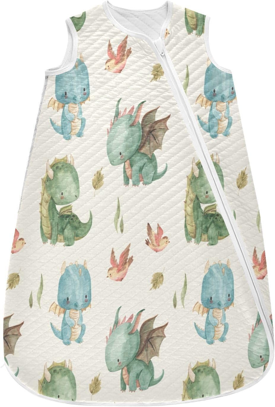 Kigai Baby Sleep Sack Cute Dragon Unisex Wearable Blanket Sleeping Bag Soft Swaddle Transition with 2-Way Zipper