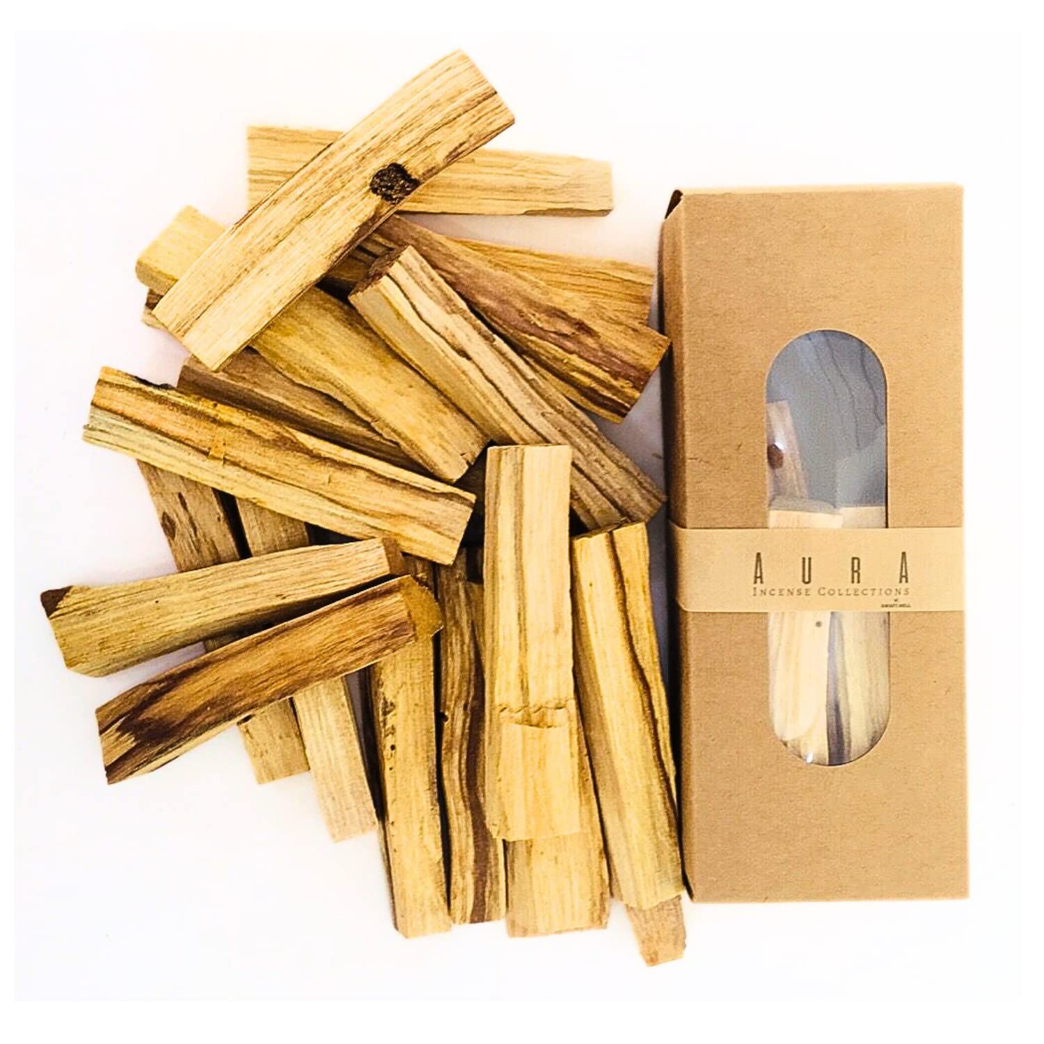 Awafi Mill Sacred Aromas: Pure Palo Santo Stick Bundle - 10cm Natural Incense Sticks (20 Pack) for Cleansing, Meditation, and Relaxation