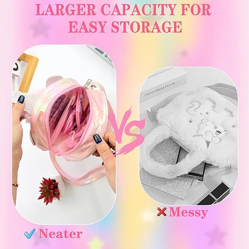 Miniatura 4 de Kit de maquillaje real para niñas, juego de maquillaje con bolsa de cosméticos de unicornio, no tóxico, lavable, perfecto cumpleaños, para niños