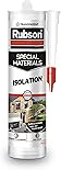 Rubson | Mastic Special Materials Isolation Transparent (cartouche de 280 ml) – Joint silicone pour isolation thermique et isolation phonique – Calfeutrement eau-air-froid-bruit