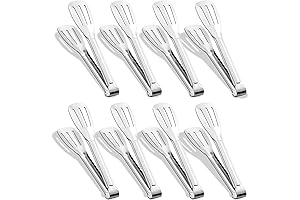 8 Pack 7 Inch Serving Tongs: Perfect Appetizer Serving