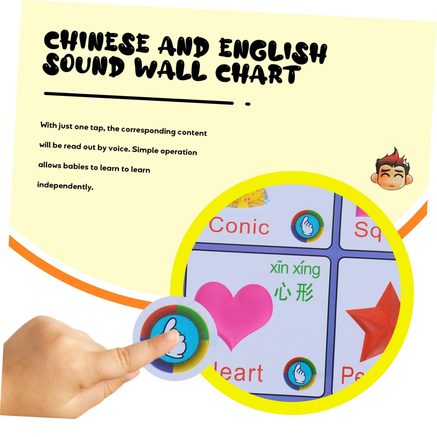 2x Lernposter Mit Sound Für Kinderzimmer - Interaktive Audio-Poster Mit Batterieschutz