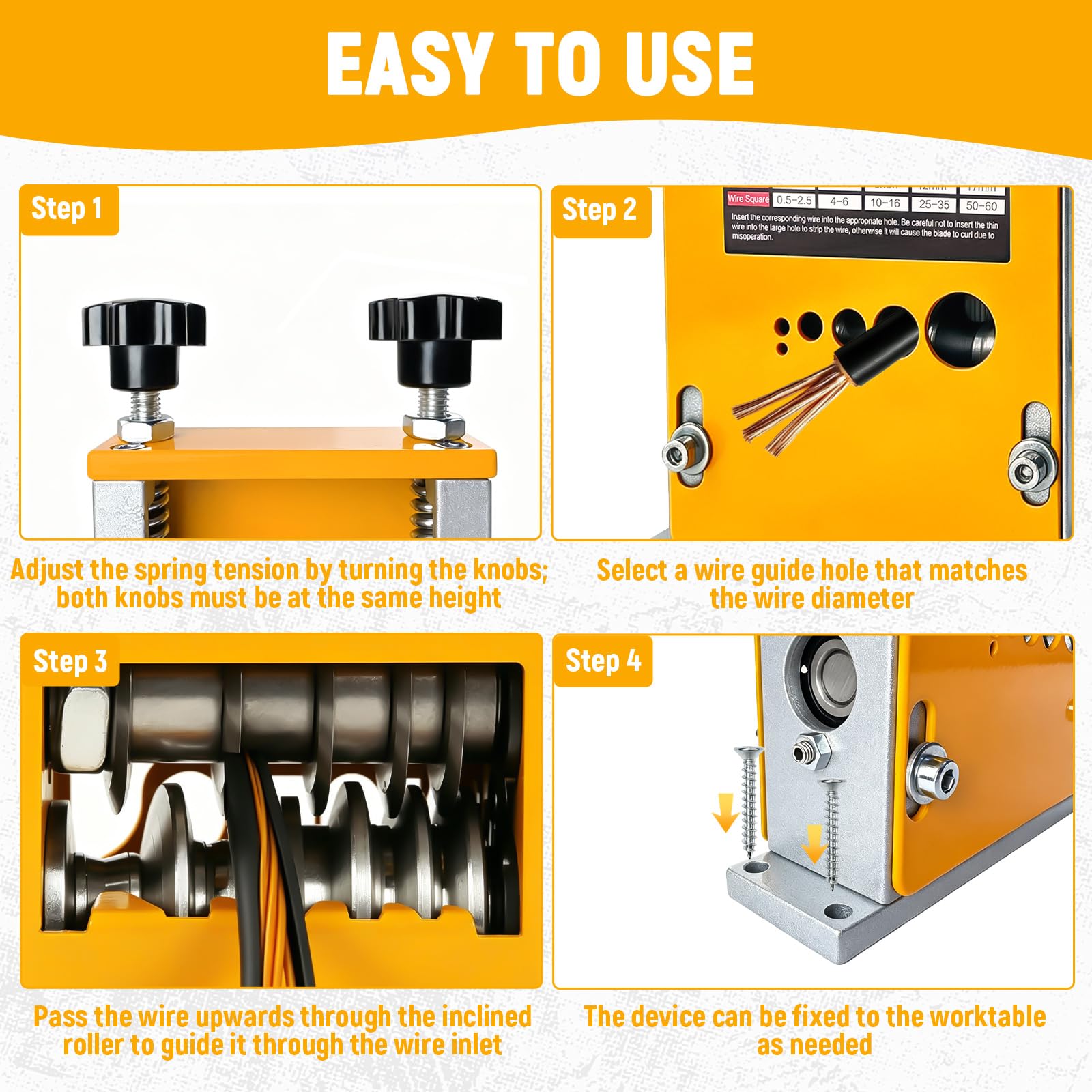 Machine à Dénuder, Machine a Denuder le Cuivre avec 6 Canaux et 5 Lames pour Câble de 3-17 mm Denudeur Cable Electrique avec Manivelle ou Perceuse pour le Recyclage des Fils de Cuivre