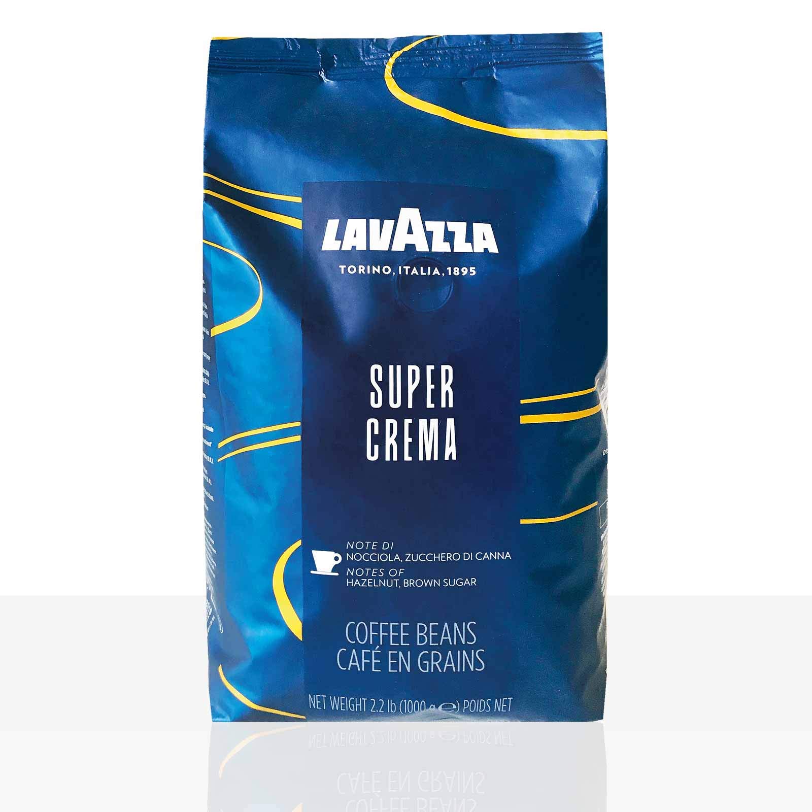Lavazza Super Crema Coffee Beans (6 Packs of 1kg) Buy Online in