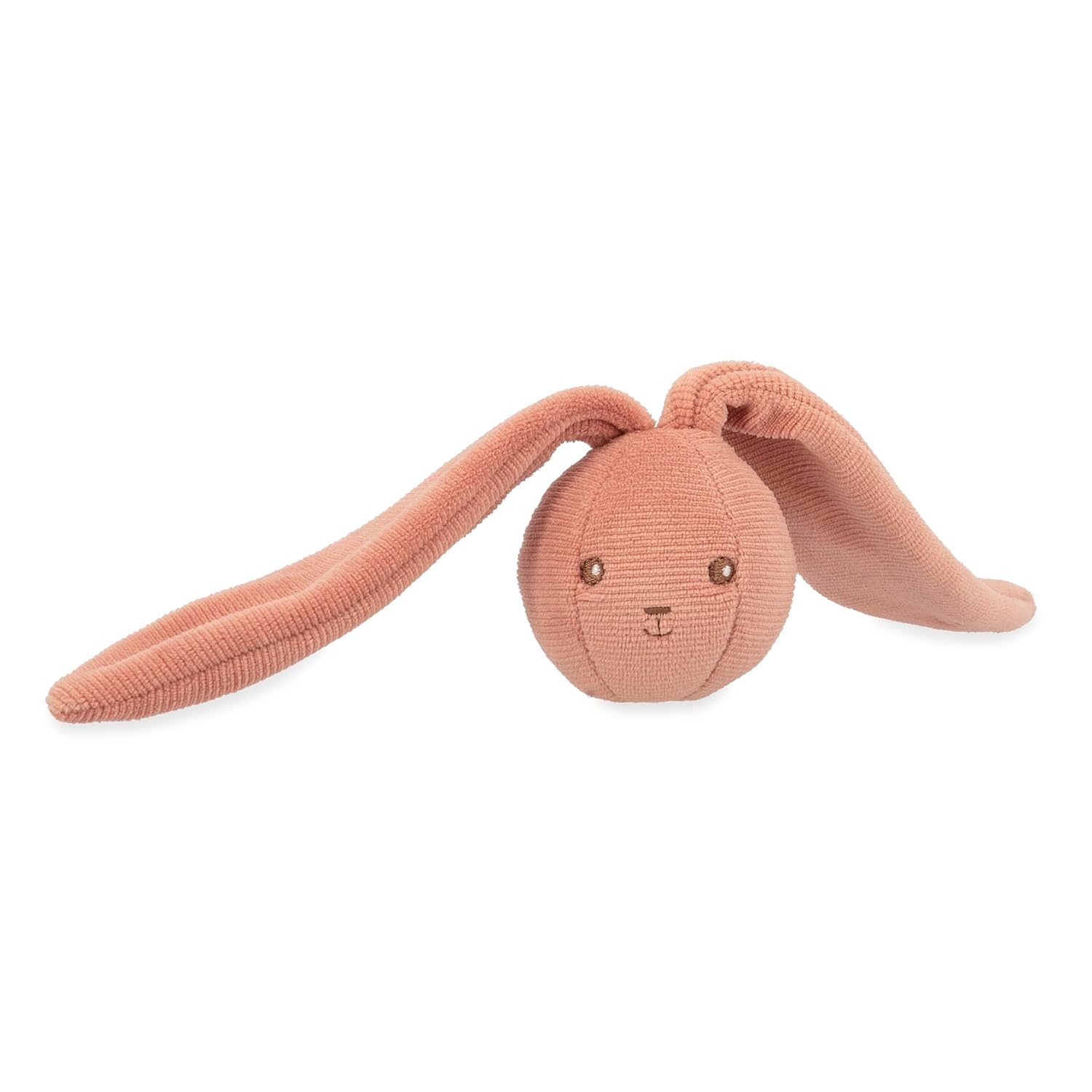 Kaloo - Lapinoo - Rabbit rattle ball - 6 cm - terracotta colour - velvet baby rattle ball - very soft material - from birth, K218006